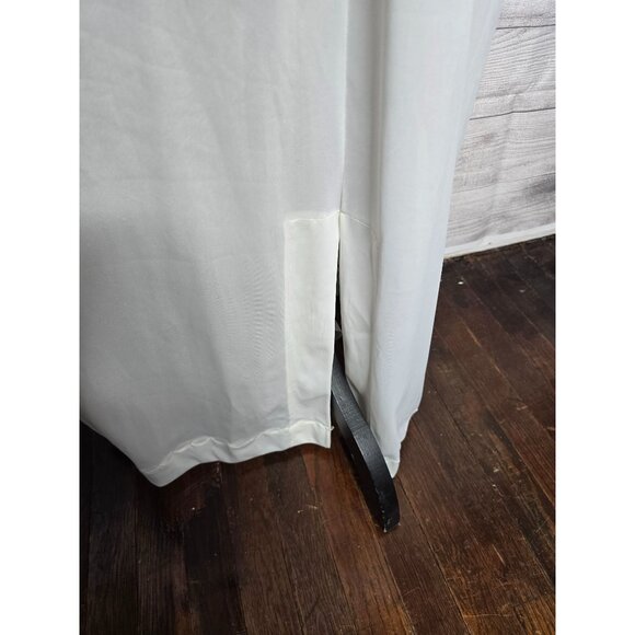 Vintage White Semi Sheer Ethereal Long Night Gown House Dress - Picture 11 of 13